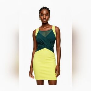 2B Bebe Body-con Sheer Cut Out Dress